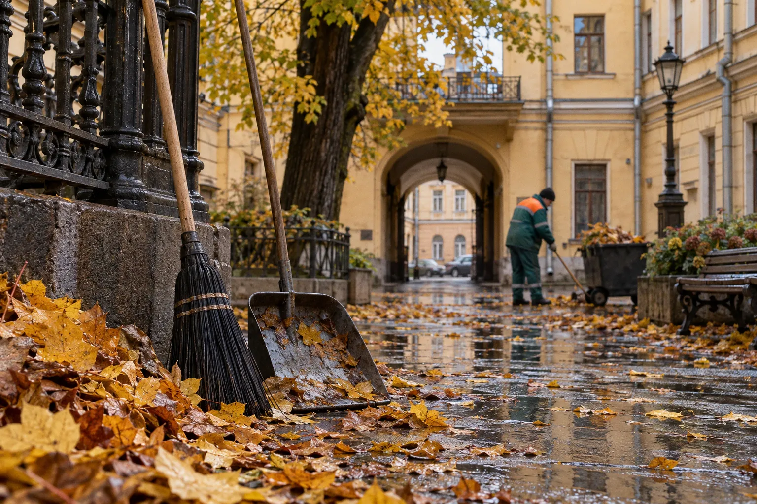 Осенний месячник благоустройства в Петербурге: как жителям проконтролировать уборку дворов